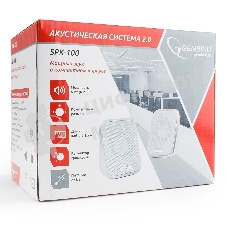 Акустическая система 2.0 Gembird SPK-100-W, белый, 6 Вт, регулятор громкости, USB-питание