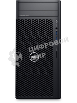 Компьютер Dell Precision 3680 Tower Core i7-14700 (2,1GHz) 16GB (1x16GB) DDR5, 512GB SSD, Nvidia RTX A2000, 12GB GDDR6, 1000W, TPM, No Optical Drive, Win11Pro Multilang, 1YW