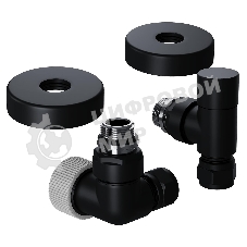 Набор термостатический трехосевой Royal Thermo Design Pro 15мм М30х1,5 черный