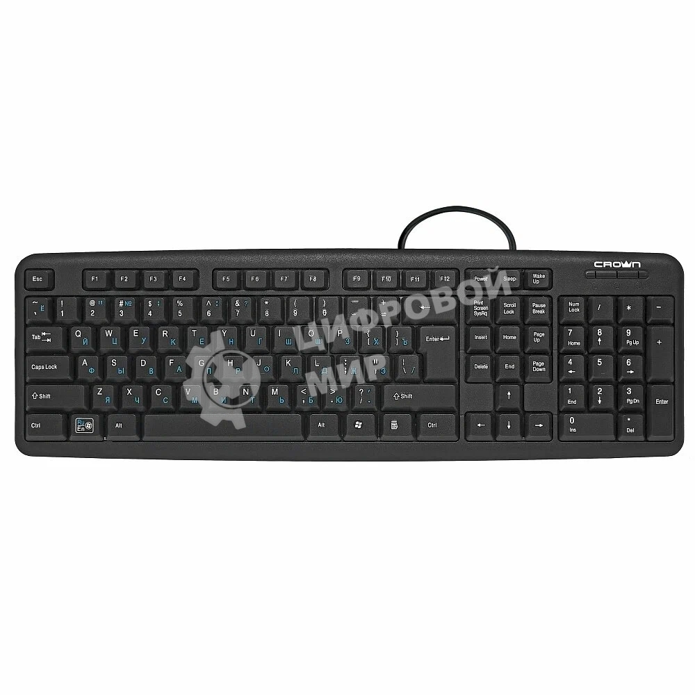 Клавиатура проводная CROWN CMK-F02B (OEM)