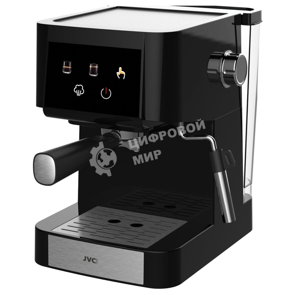 Кофеварка рожковая JVC JK-CF40 черный, исп. кофе - молотый, 1.5 л, 950 Вт, 20 Бар