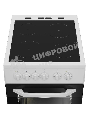 Плита электрическая Beko FFSS57001W белый, конфорок 4 шт, духовка 60 л, 50 см x 85 см x 60 см