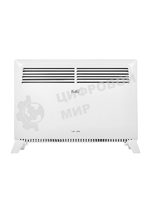 Конвектор электрический Ballu Solo Turbo BEC/SMT-2000 + Кронштейн CWM-02, белый, 2000 Вт, 25 м2, термостат