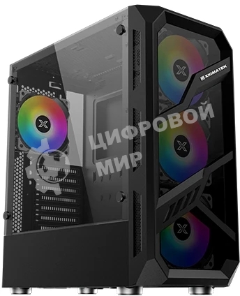 Компьютерный корпус Xigmatek Lamiya EN40016 ATX, USB 3.0x1+USB 2.0x2, Front & Left TG, 4PCS X24A Fan, Galaxy II Fan Control Box & Remote (748113)