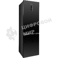 Холодильник DeLonghi DCS 19NFI NB DAMIANO черный двухкамерный 230/100л морозилка снизу, No Frost