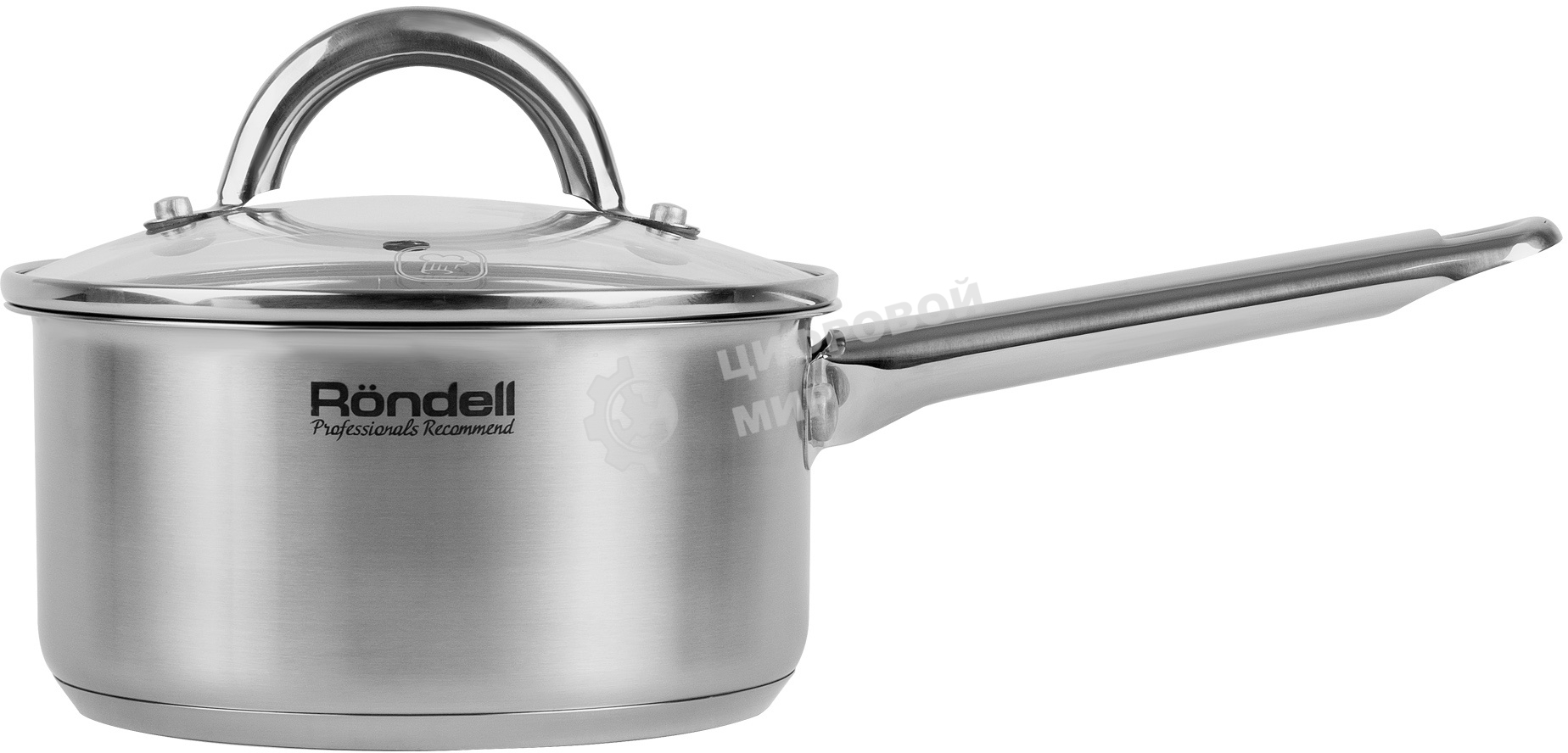 Ковш Rondell Point RDS-1309 1.4 л. d=16 см (с крышкой) стальной