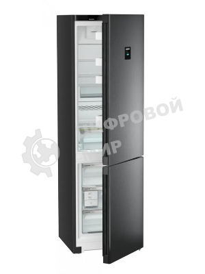 Холодильник Liebherr CNBDC 573I-22 001 черная нержавеющая сталь двухкамерный 266/94л морозилка снизу