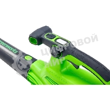 Воздуходув-Садовый Пылесос аккумуляторный GreenWorks GD40BVII, 40V, бесщеточный, без АКБ и ЗУаккумуляторный (2406907)