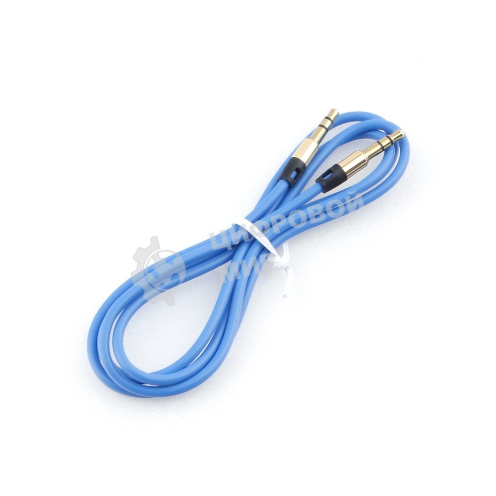 Кабель аудио Cablexpert CCAB-01-35MM-1MU, 3.5 Jack (M)/3.5 Jack (M), синий. 1м, блистер