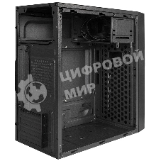 Компьютерный корпус Minitower ExeGate BAA-105-01-UNS400 (mATX, БП UNS400 с вент. 12см, 2*USB, аудио, черный)