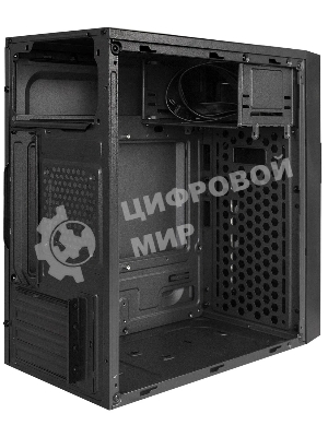 Компьютерный корпус Minitower ExeGate BAA-105-01-UNS400 (mATX, БП UNS400 с вент. 12см, 2*USB, аудио, черный)
