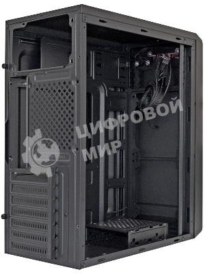 Компьютерный корпус Miditower ExeGate XP-332-UNS400 (ATX, БП UNS400 с вент. 12см, 2хUSB, аудио, черный)