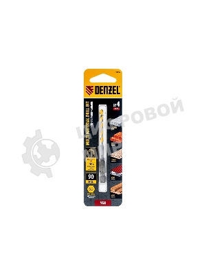 Сверло универсальное Denzel Multi cut, 4 мм