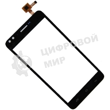 Сенсорное стекло (тачскрин) для Prestigio Muze C3 MultiPhone 3504, черное