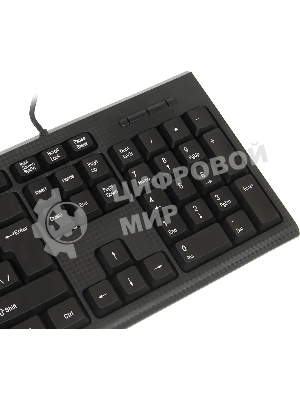 Комплект клавиатура+мышь Oklick 621M IRU проводной, USB, 1200 DPI, чёрный