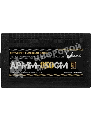 Блок питания Aerocool/Formula ATX 850W APMM-850GM Gen.5 80 PLUS gold (20+4pin) APFC 120мм fan 8xSATA Cab Manag RTL
