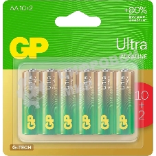 Батарея GP Ultra 15AUA21-2CRSBC12 AA (12шт) блистер