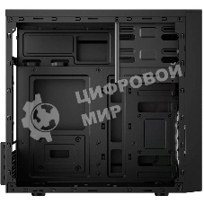 Компьютерный корпус CBR RD873, без БП, mATX Minitower 2хUSB 2.0, HD Audio+Mic, кабель питания 1.2м, черный PCC-MATX-RD873-WPSU