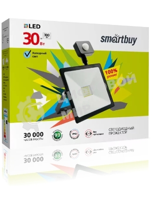 Прожектор Smartbuy (SBL-FLSEN-30-65) 30W/6500K/IP65