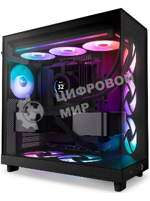 Вентилятор для корпуса Case Cooler NZXT F360 RGb Core (120x120x25мм, 4-pin PWM, RGb, 75.12CFM, 30dBA, 2400RPM, Black, Single-Frame RGb Fan Unit)