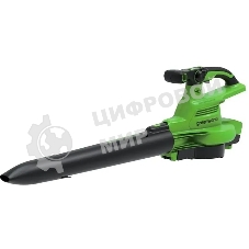 Воздуходув-Садовый Пылесос аккумуляторный GreenWorks GD40BVII, 40V, бесщеточный, без АКБ и ЗУаккумуляторный (2406907)