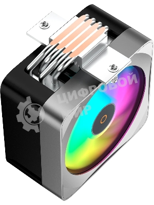 Кулер для процессора Ocypus Delta A40 EX BK ARGB, 120мм ARGB FAN, 4 HEAT PIPES, 4-PIN PWM, 500-1800 RPM, 29DBA, HYDRO BEARING, LGA115X/1200/1700/18XX, AM4/AM5