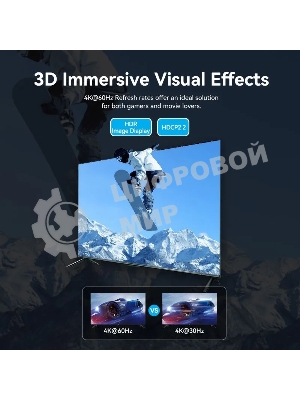 Переключатель (switch) 3x1 Vention HDMI v2.0