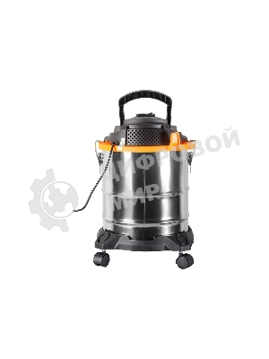 Строительный пылесос Вихрь СП-1500/20А серебристый, 1500 Вт, уборка сухая/влажная/выдув, пылесборник мешок, 20 л