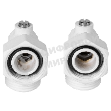 Набор нижнего подключения Royal Thermo угловой раздельный 3/4х3/4ЕК (белый)