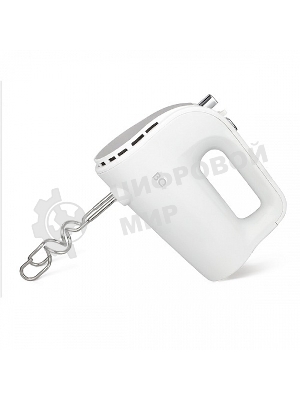 Миксер BQ MX423 White-Steel, Мощность 500 Вт, 5 скоростей, Режим Турбо