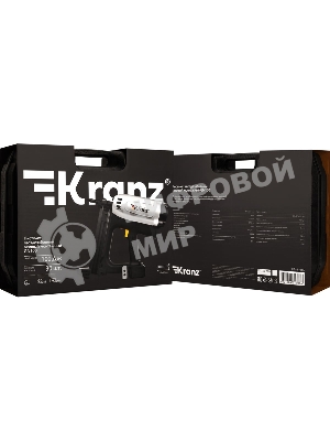 Пистолет гвоздезабивной газовый монтажный Kranz GN100, 100Дж, длина гвоздей 15-40мм, диаметр 2,7-3мм