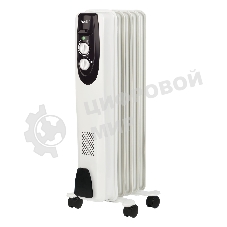Обогреватель масляный Ballu Classic BOH/CL-05WRN (5 секций), белый, 1000 Вт, 15 м2, термостат