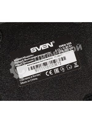 Акустическая система 2.0 SVEN 325, черный, USB, мощность 2x3 Вт(RMS) SVEN 325, черный, USB, акустическая система 2.0, мощность 2x3 Вт(RMS)