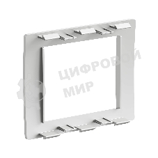 Рамка универсальная DKC F00011G In-Liner Aero 2 модуля, серебристый, RAL 9006