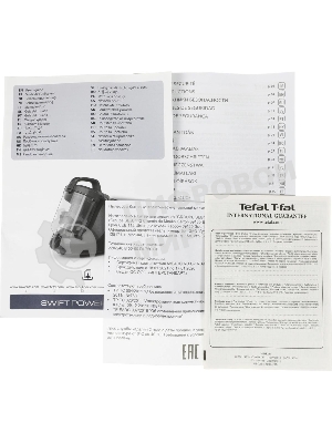 Пылесос Tefal TW2922EA бирюзовый/черный, 750/2100Вт, уборка сухая, пылесборник контейнер 1.5л