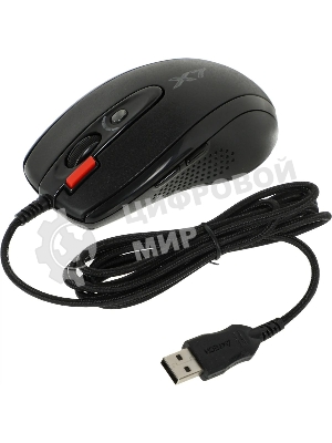 Мышь проводная A4Tech XL-750BK черный, 3600 dpi, USB, кнопки - 7