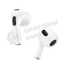 Наушники TWS HOCO EW76 белый, вкладыши, Bluetooth, до 4 ч