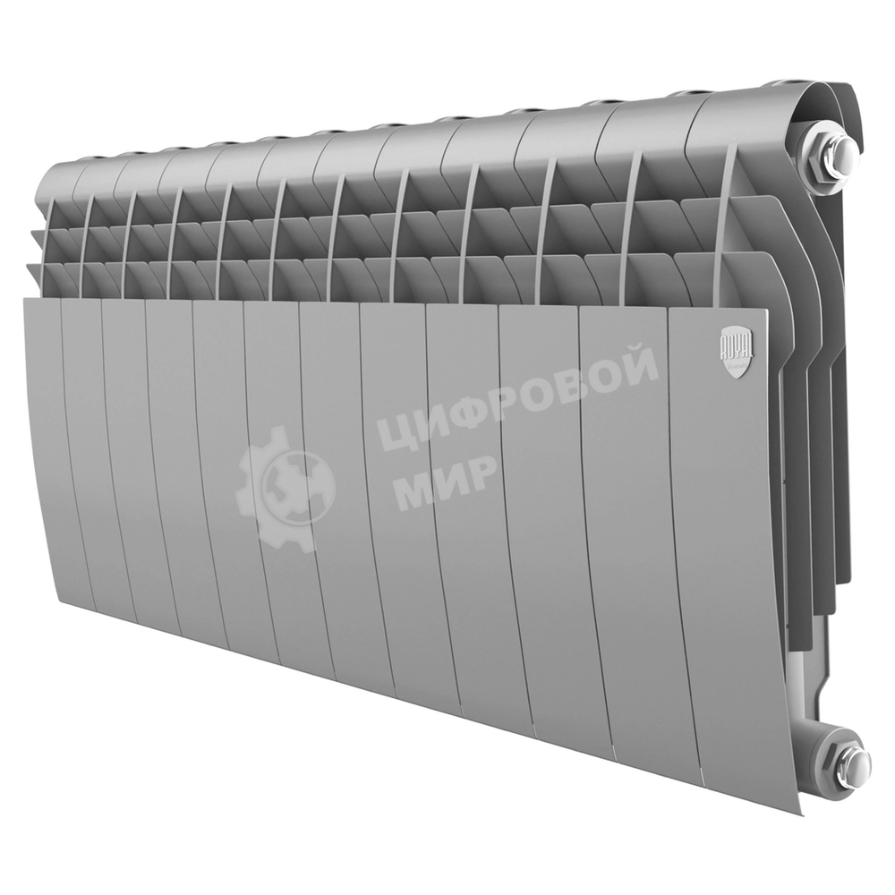 Радиатор Royal Thermo BiLiner 350/Silver Satin - 12 секц.