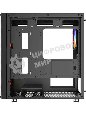 Корпус SAMA S30, Mini-Tower, чёрный, 2 x 140 мм, 1 x 120 мм