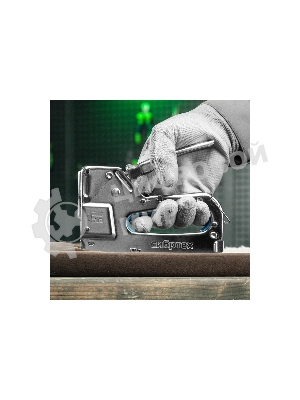 Степлер мебельный Сибртех, металлический, регулируемый, тип скобы 53, 4-14 мм