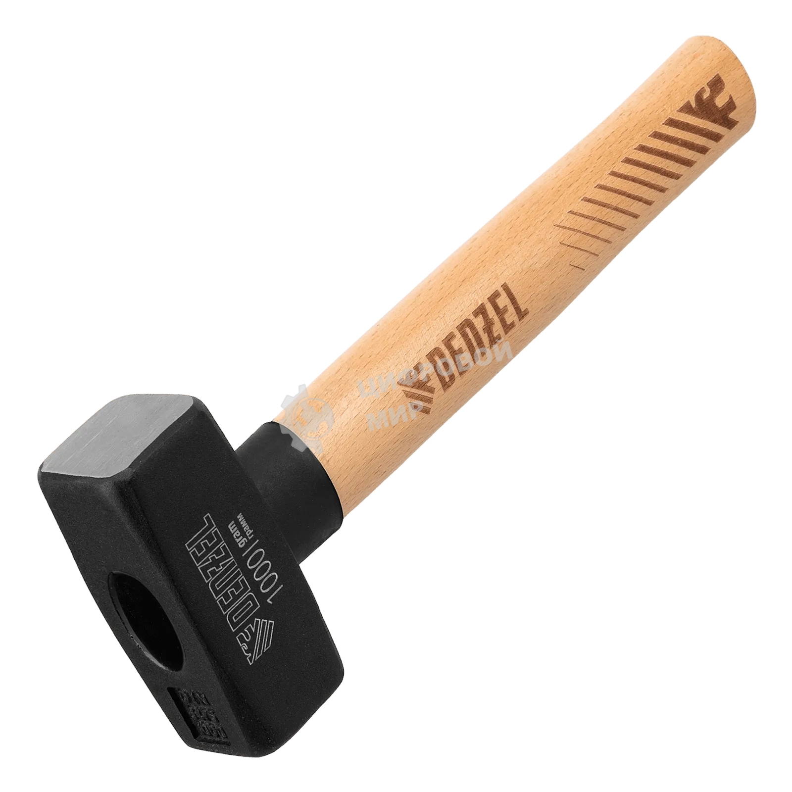 Кувалда Denzel 1000 г, кованая головка, буковая рукоятка
