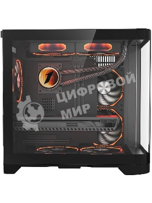 Компьютерный корпус 1STPLAYER UVIEW UV5 Black/mATX/UV5-BK
