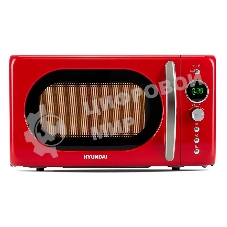 Микроволновая печь Hyundai HYM-D3037 красный, 20 л, 700 Вт, переключатели - кнопки, поворотный механизм