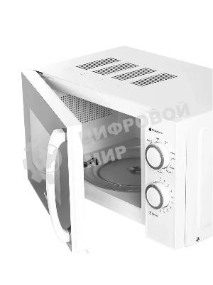 Микроволновая печь Galanz MOG-2009MW белый, 20 л, 700 Вт, переключатели - поворотный механизм
