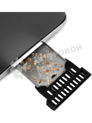 Тостер Kitfort КТ-6221 870Вт нержавеющая сталь/черный