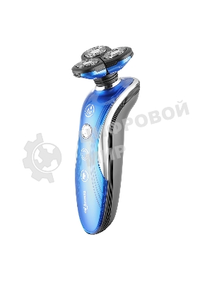 Электробритва Centek CT-2170 (синий) ротор 3D, влажное бритье, 3 плав.головки, 2-ные лезвия, до 50 мин раб