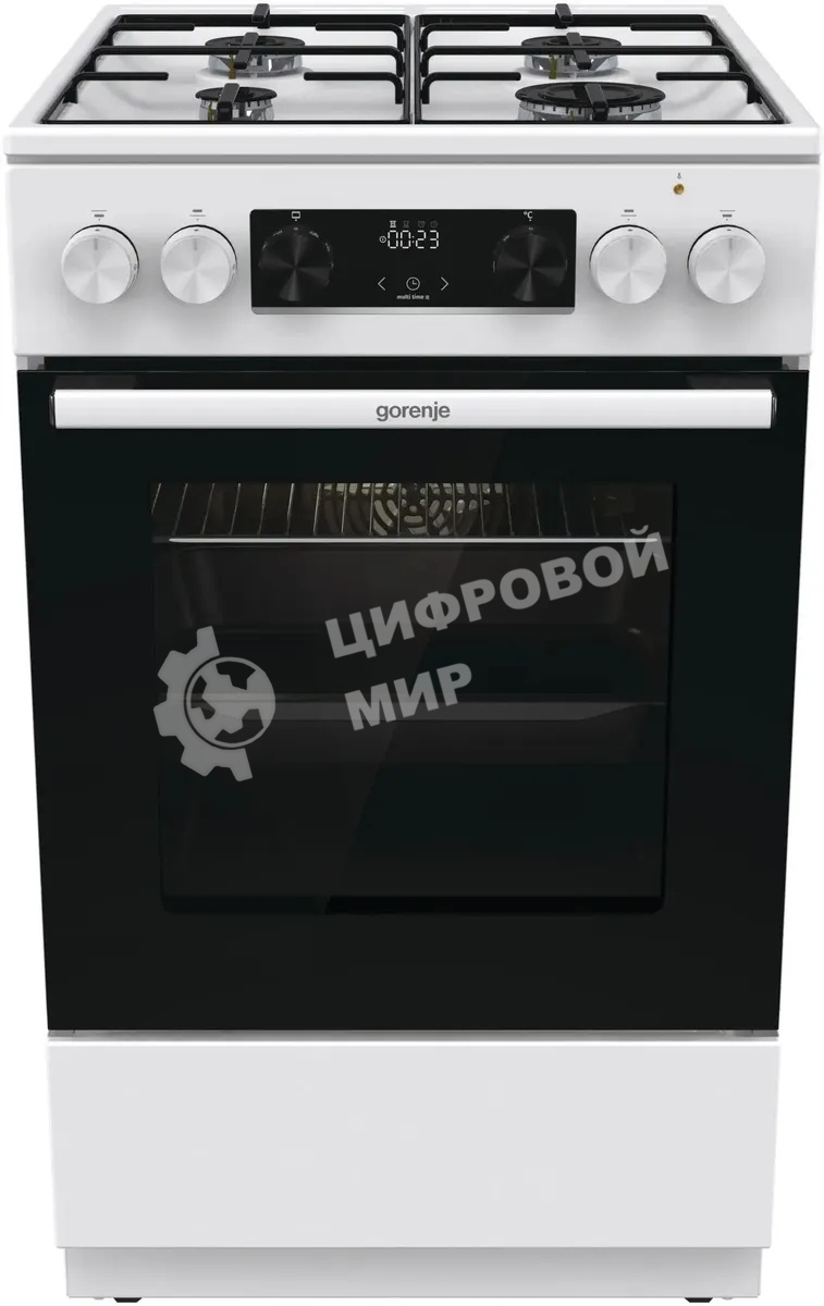 Плита комбинированная Gorenje GK5C60WJ белый, конфорок 4 газовых, духовка 62 л, 50 см x 85 см x 59.4 см