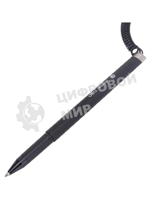 Ручка гелевая Deli E6797black черный, d=0.7мм, черные чернила, на подставке, линия 0.55мм