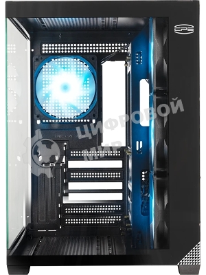 Компьютерный корпус без блока питания PCCooler C3T700 BK, Midi-Tower, TG, no fans, 1xUSB-A 3.0 + 1xUSB-A 2.0 + 1xUSB-C, ATX, mATX, mITX черный