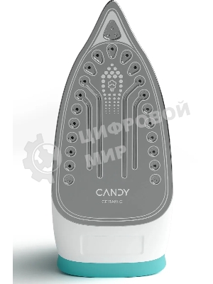 Утюг Candy CI-103 бирюзовый, 2400 Вт, 50 г/мин, 160 г/мин, 370 мл